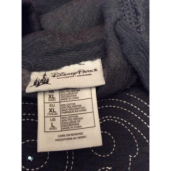 Disneyland Park Hoodie VNC Pullover Micky Mouse Bling Large L RARE - Picture 5 of 7